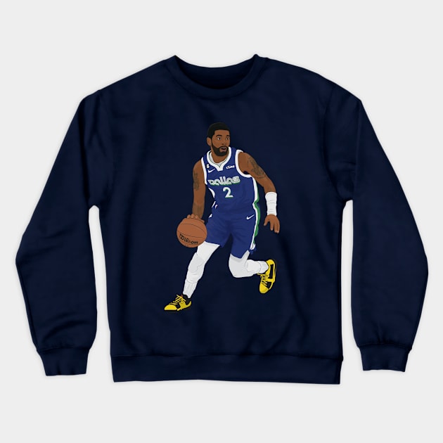 Kyrie Irving digital illustration Crewneck Sweatshirt by fmmgraphicdesign